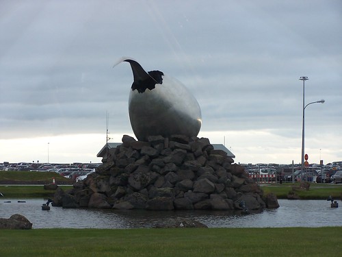 in front of Keflavik airport