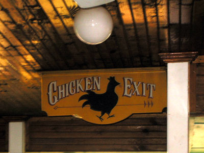 chicken exit