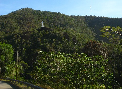 cross in the mountains
