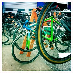 Bike rack at Tour de Brew