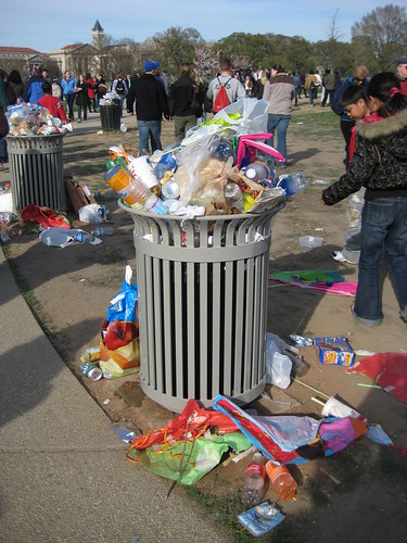 Rainbow Trash Can