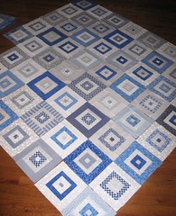 Blue & White Quilt Progress