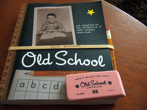 old school book and goodies