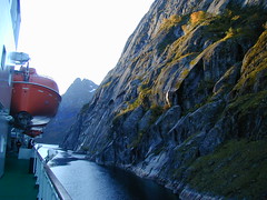Trollsfjord is only 100m wide where it joins the Raftsund