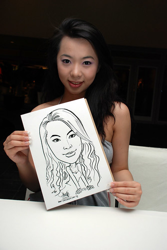 Caricature Christopher Tan 60th birtyhday party 8