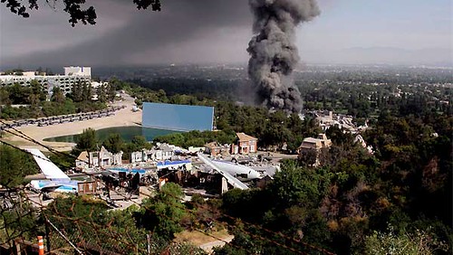 Universal Studios incendio vista posterior