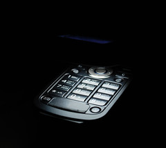 magnificent view of cell phone in dark by Cepn