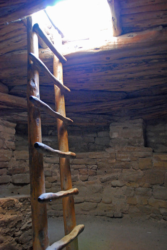 Inside the kiva at Spruce Tree House, Mesa Verde by you.