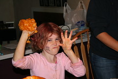 Emily and her Pumpkin Guts