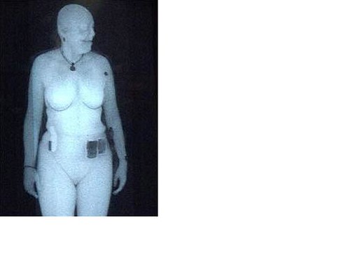 Imagine a unui corp scanat la aeroport