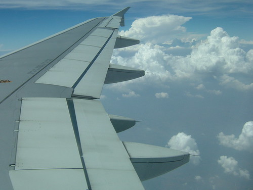 wing and clouds