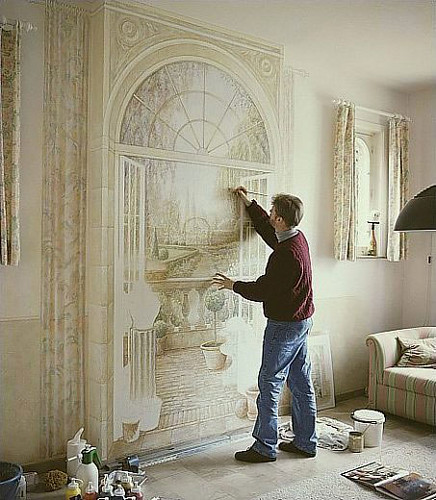 Ideas For Wall Painting. 3D Wall Paintings