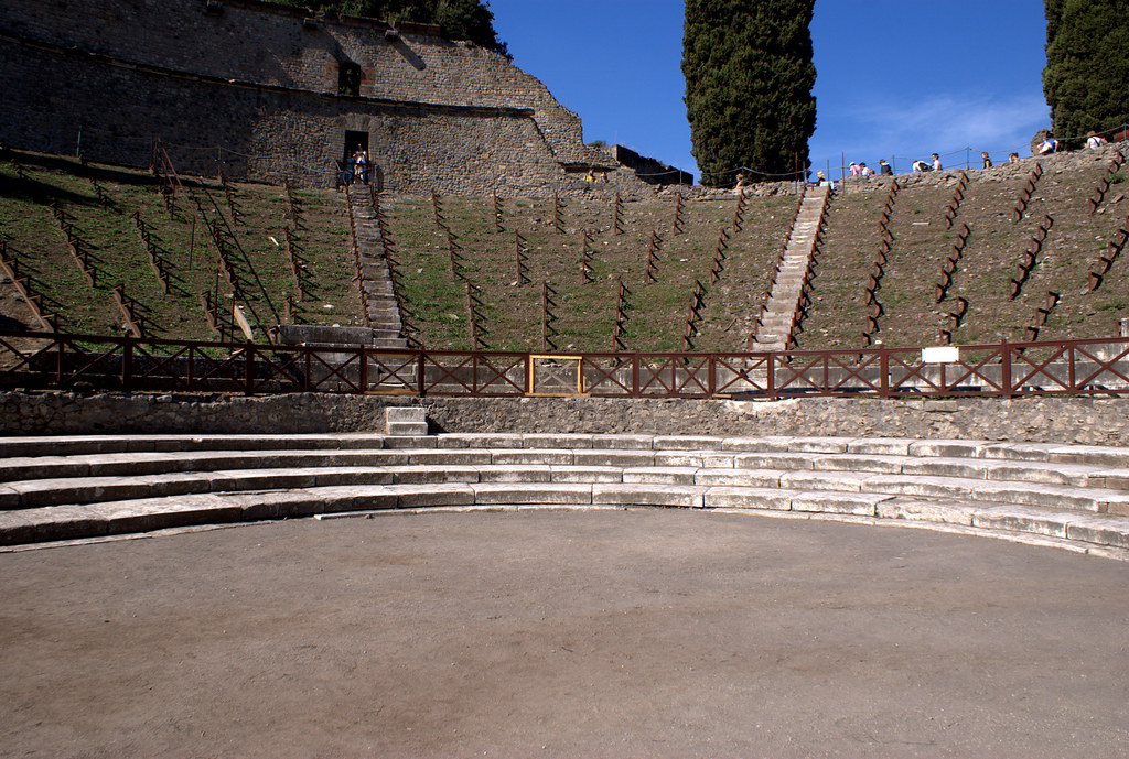 : ancient theater in Pompeii