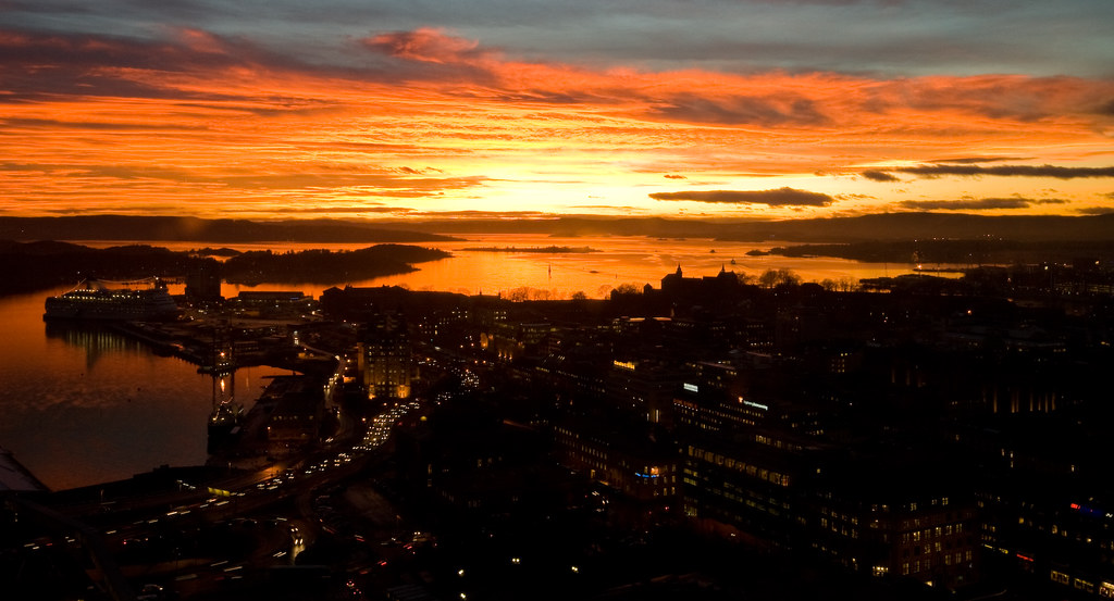 Sunset in Oslo