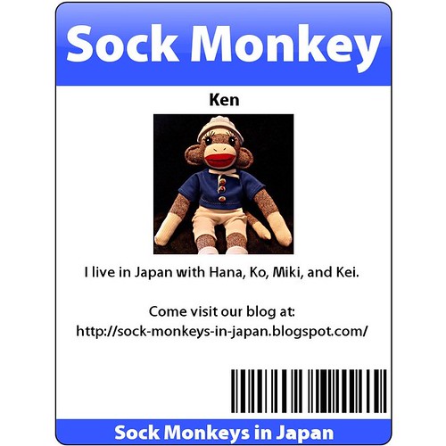 Sock Monkey Ken's Official Badge (by martian cat)