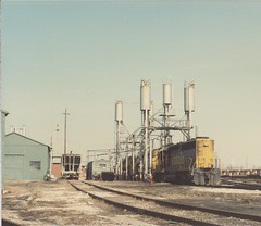 The Atchinson, Topeka & Santa Fe Corwith Yard engine terminal. Chicago Illinos. March 1985.