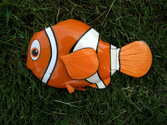 Discarded toy fish