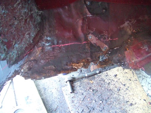 Rust around the lower subframe mount