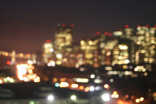 city lights background. Blurred City Lights