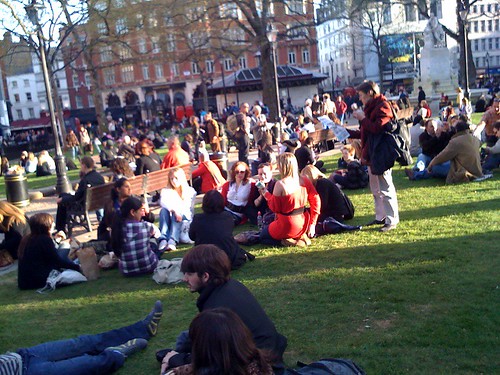 Spring in Leicester Square