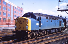 Class 40 no. D204 at Kilmarnock Sept 1968.  A. Wilson