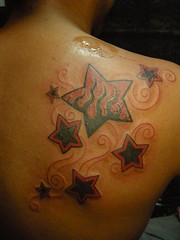 Cintia womens  star tattoo design