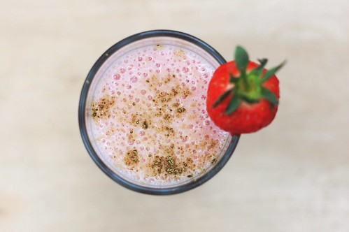 strawberry sakura smoothie 