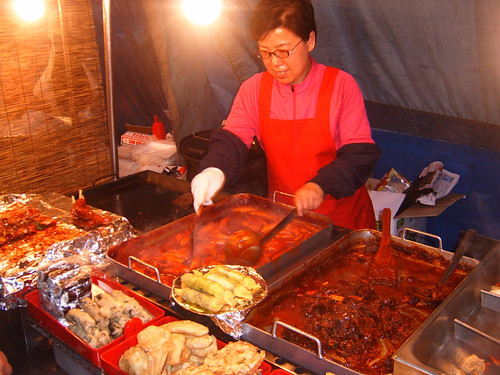 Some Korean food sold on street