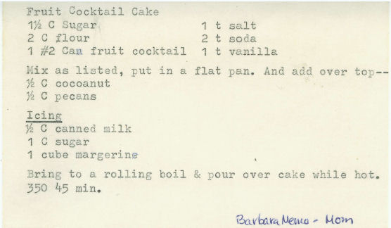 fruit cocktail cake recipe