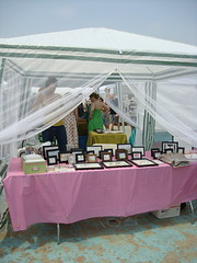 My booth, complete with Mosquito net, Renegade Craft Fair, Brooklyn