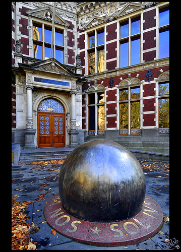 The Steel Ball... at Utrecht University entrance! by B'Rob.
