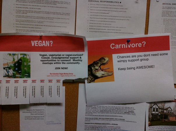 Carnivores, keep being awesome. Passive Agressive Notes
