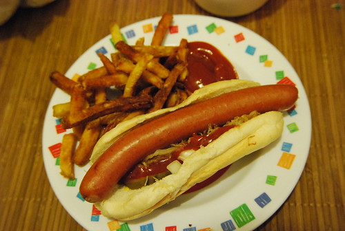 Hot dog and frites
