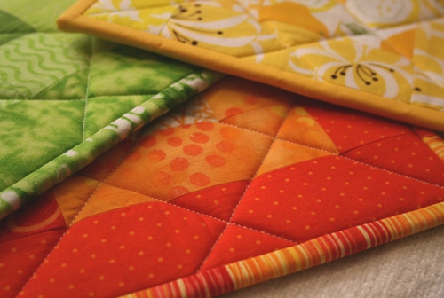 quilted potholders
