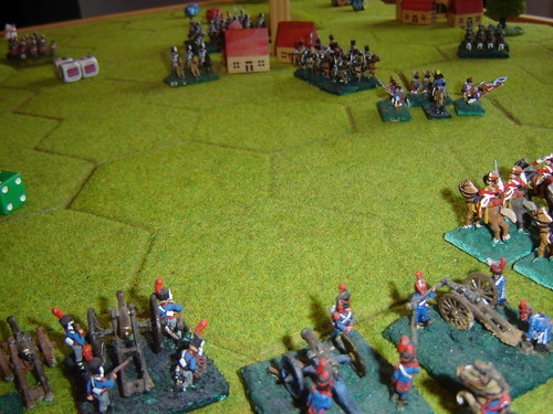 Even with the Grand Battery and cavalry in support, D'Erlon looks isolated