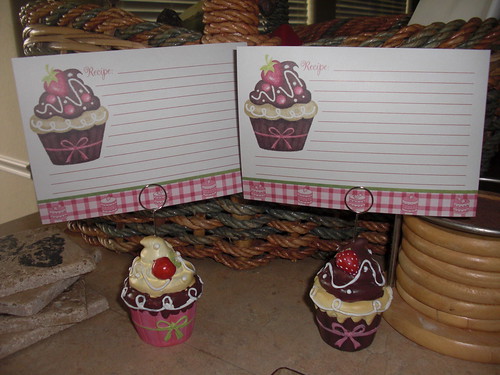 Cupcake Recipe Holder and Recipe Cards