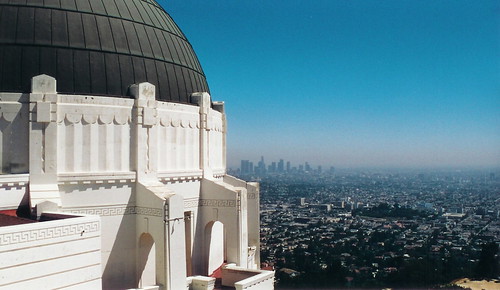 los angeles skyline from Griffith Observatory