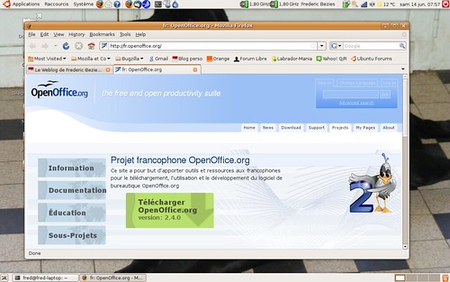 OpenOffice.org 2.4.0 disponible sur le site francophone.