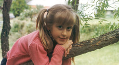 1980s (mid) - Eve - tree - pigtails - 0033
