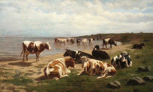 "Cows at the Water's Edge"