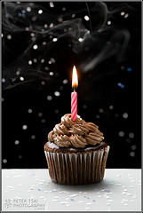 Triple Chocolate Birthday cupcake from Polkadots Cupcake Factory