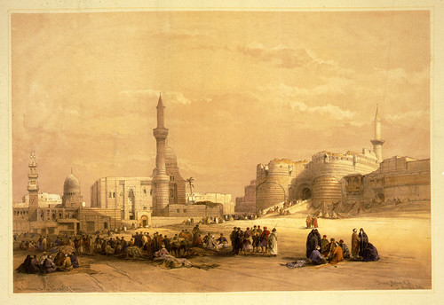 010- Entrada a la ciudad del Cairo- David Roberts- 1846-1849