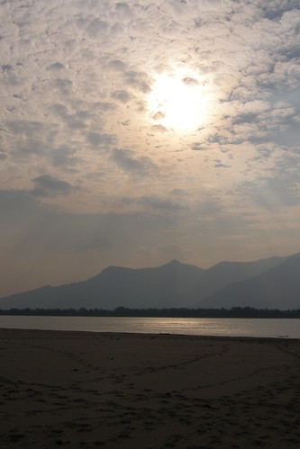 145.Don Daeng島上湄公河的日落 (1)