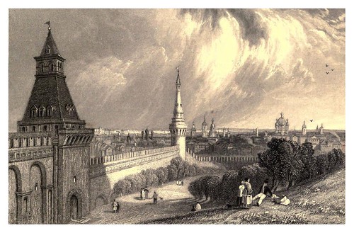 017-Moscow desde la explanada del Kremlin-A journey to St. Petersburg and Moscow 1836- Ritchie Leitch