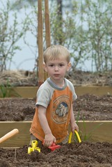 Caleb in the Garden