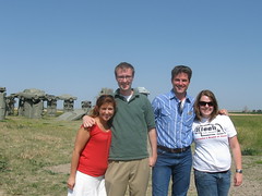 Scott and staff at Carhenge