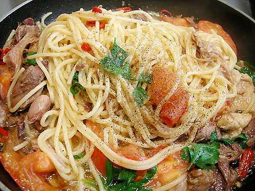 番茄油封鴨 Spaghetti-080721