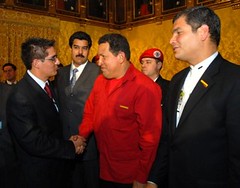 Visita de Hugo Chávez al Ecuador