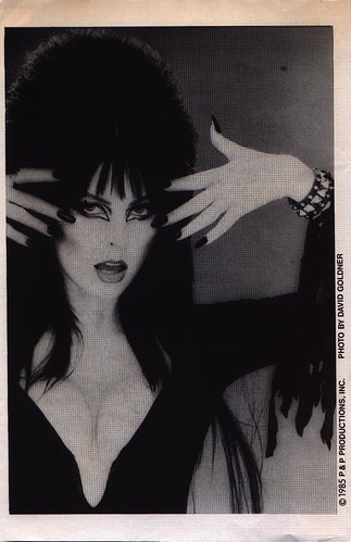 Inside front cover featuring Elvira pinup