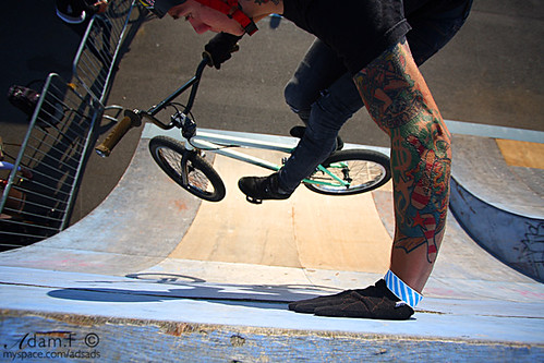 Ben Wallace Handplant Barspin EFF Tags bike tattoo bmx